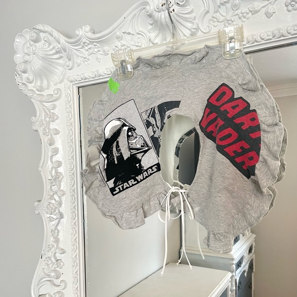 SALE Disney STAR WARS Darth Vader Grey Ruffle Handmade Collar - Picture 3 of 8